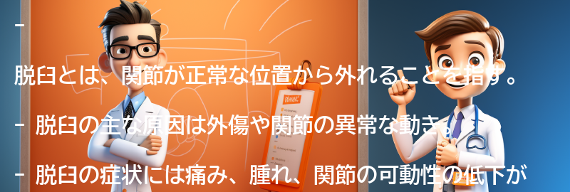 脱臼に関するよくある質問と回答の要点まとめ