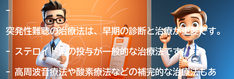 突発性難聴の治療法とは？の要点まとめ