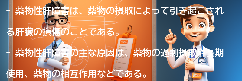 薬物性肝障害の注意点と予後についての要点まとめ