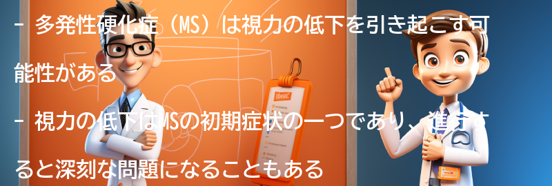 MSと視力の低下についての実際の患者の体験談の要点まとめ