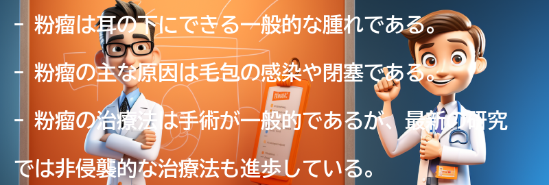 粉瘤の治療における最新の研究と治療法の進歩の要点まとめ