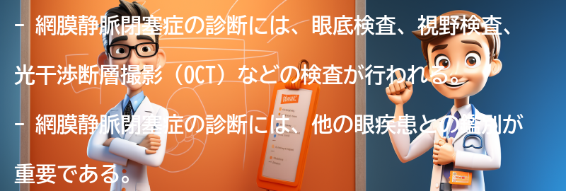 網膜静脈閉塞症の診断方法の要点まとめ