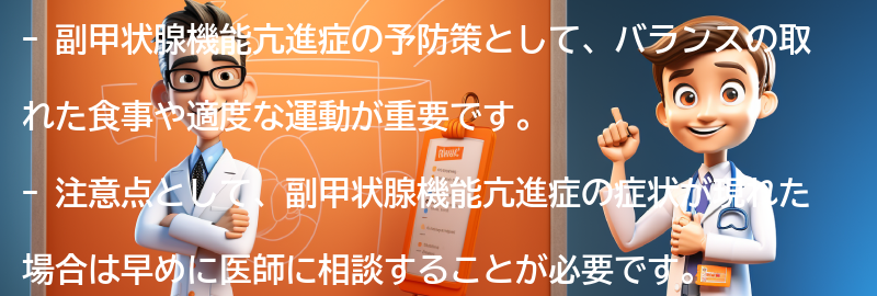 副甲状腺機能亢進症の予防策と注意点の要点まとめ