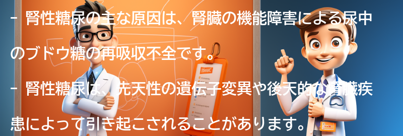 腎性糖尿の主な原因とは？の要点まとめ