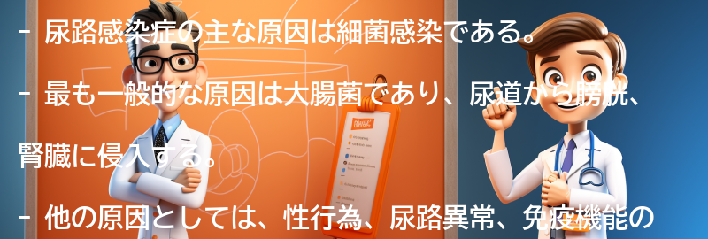 尿路感染症の主な原因は何ですか？の要点まとめ