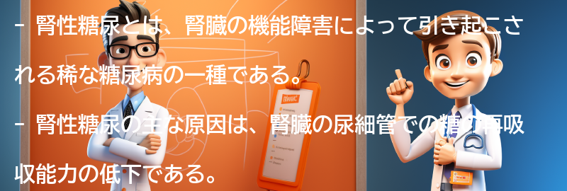 腎性糖尿と関連する注意点と予後についての要点まとめ