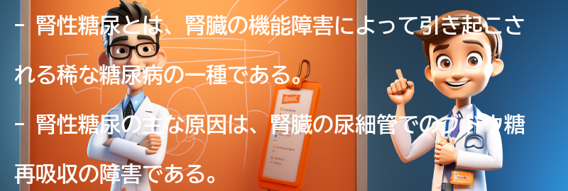 腎性糖尿に関するよくある質問と回答の要点まとめ