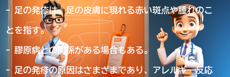 足の発疹とは何ですか？の要点まとめ