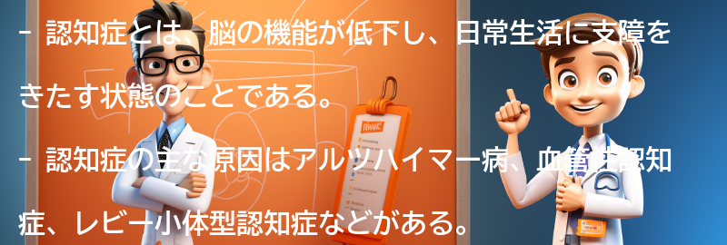 認知症に関するよくある質問と回答の要点まとめ