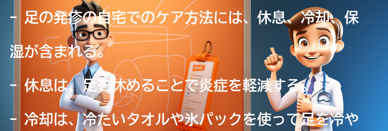 足の発疹の自宅でのケア方法の要点まとめ