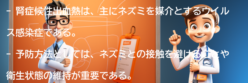 腎症候性出血熱の予防方法と注意点の要点まとめ