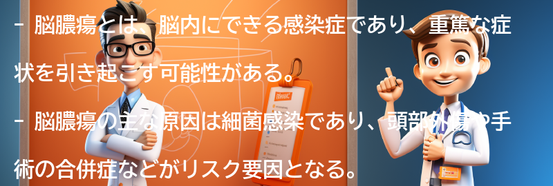 脳膿瘍に関するよくある質問と回答の要点まとめ