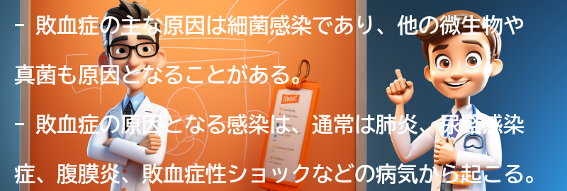 敗血症の主な原因とは？の要点まとめ