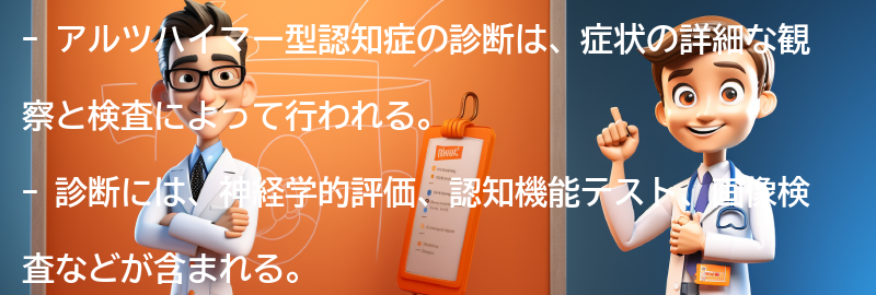 アルツハイマー型認知症の診断方法とは？の要点まとめ