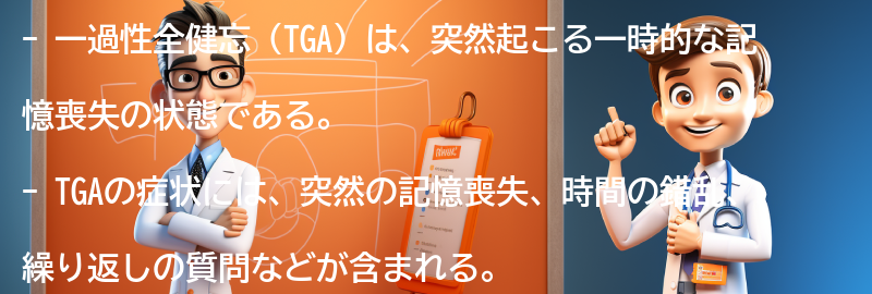 一過性全健忘の症状とは？の要点まとめ