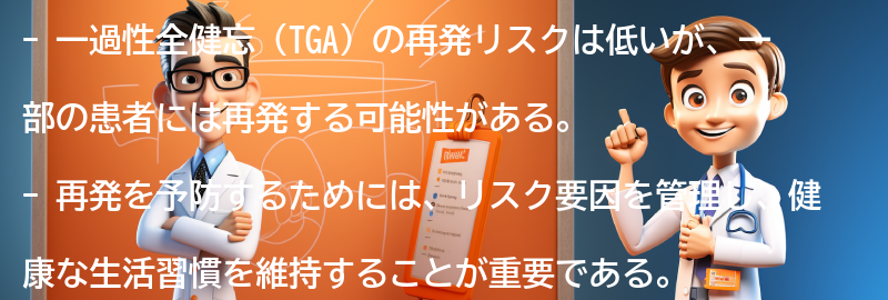 一過性全健忘の再発リスクと管理方法の要点まとめ