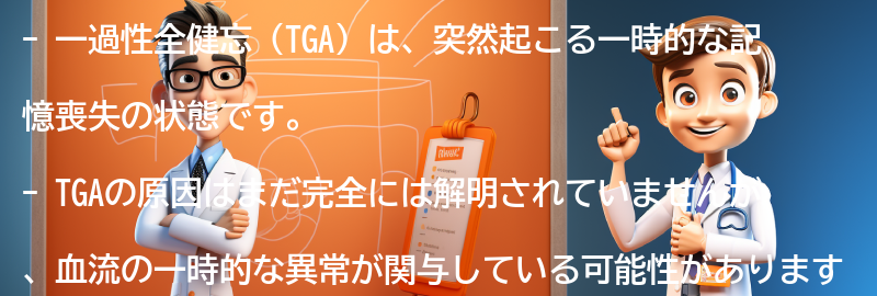 一過性全健忘（TGA）とは何ですか？の要点まとめ