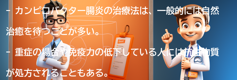 カンピロバクター腸炎の治療法の要点まとめ