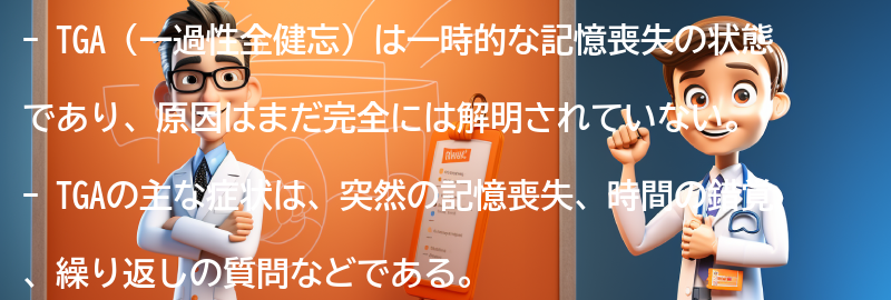 TGAについての最新の研究や治療法の進展についての要点まとめ