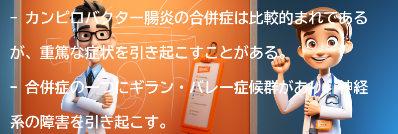 カンピロバクター腸炎の合併症と予後の要点まとめ