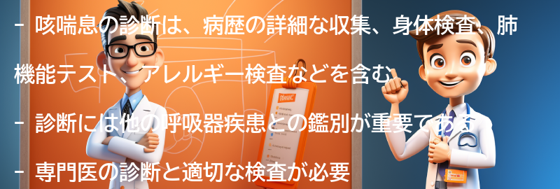 咳喘息の診断方法とは？の要点まとめ