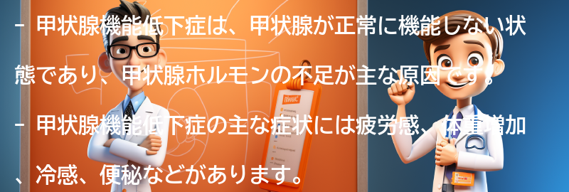 甲状腺機能低下症とは何ですか？の要点まとめ