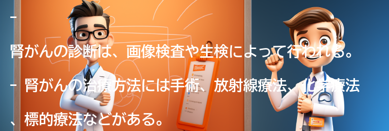 腎がんの診断と治療方法の要点まとめ