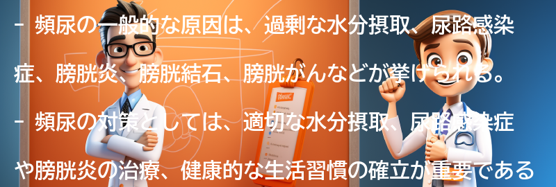 頻尿の一般的な原因とは？の要点まとめ