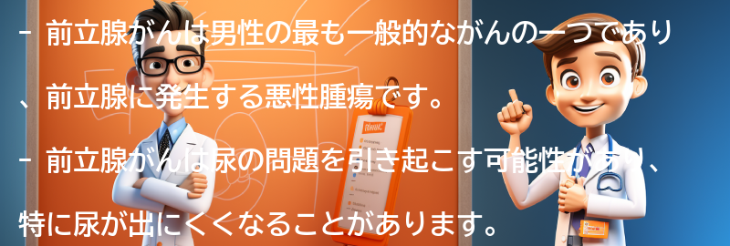 前立腺がんとは何ですか？の要点まとめ