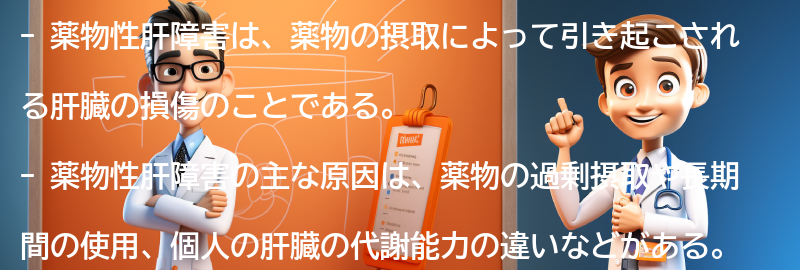 薬物性肝障害の注意点と生活の改善策の要点まとめ