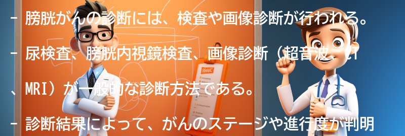 膀胱がんの診断方法とは？の要点まとめ