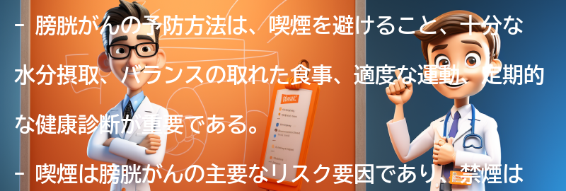 膀胱がんの予防方法とは？の要点まとめ