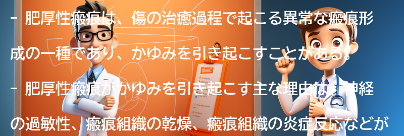 肥厚性瘢痕がかゆみを引き起こす理由の要点まとめ