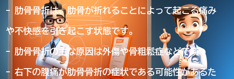 肋骨骨折とは何ですか？の要点まとめ