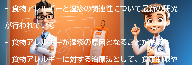 食物アレルギーと湿疹の関連する最新の研究と治療法の要点まとめ