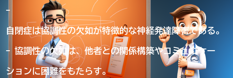 協調性の欠如と自閉症の関係性の要点まとめ