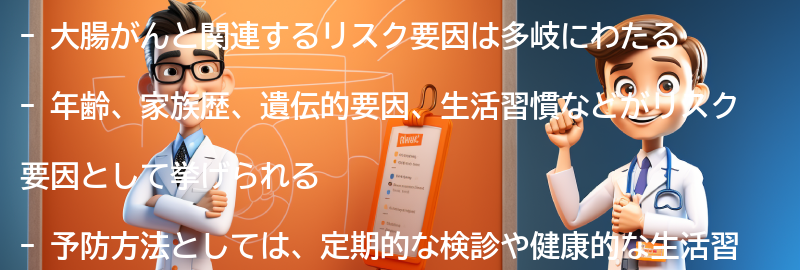 大腸がんと関連するリスク要因とはの要点まとめ