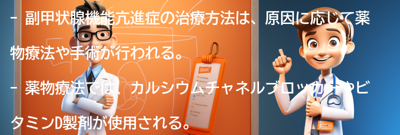 副甲状腺機能亢進症の治療方法の要点まとめ