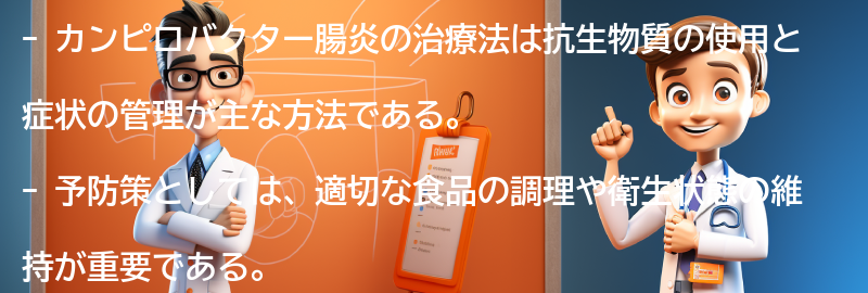 カンピロバクター腸炎の治療法と予防策の要点まとめ