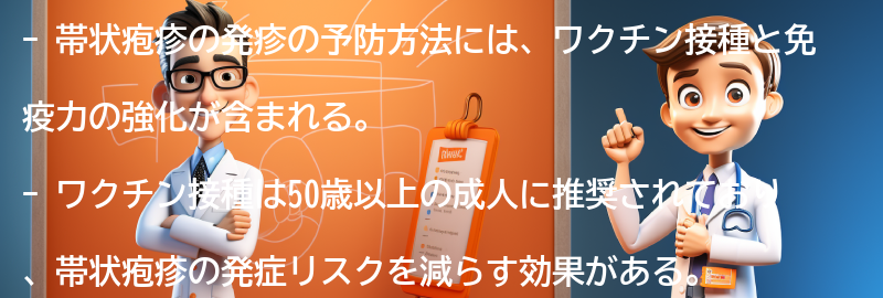 帯状疱疹の発疹の予防方法の要点まとめ