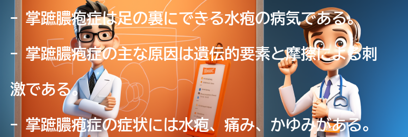 掌蹠膿疱症に関するよくある質問と回答の要点まとめ