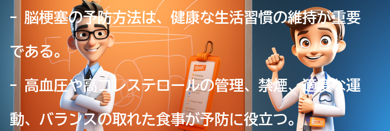 脳梗塞の予防方法とは？の要点まとめ