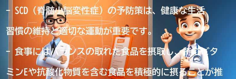 SCDの予防策と生活の質の向上方法の要点まとめ