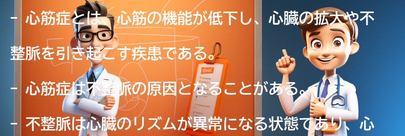 不整脈と心筋症の関係についての要点まとめ