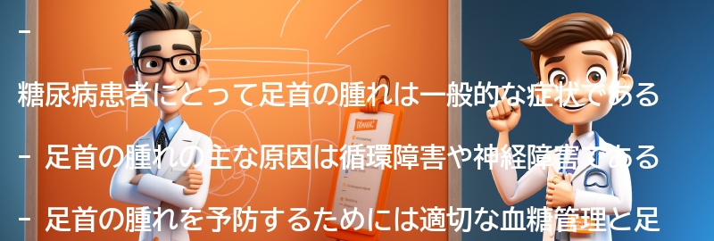 足首の腫れを予防するための対策の要点まとめ