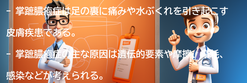 掌蹠膿疱症に関するよくある質問と回答の要点まとめ