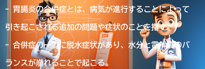 胃腸炎の合併症と注意点の要点まとめ