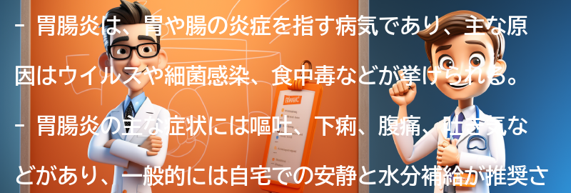 胃腸炎に関するよくある質問と回答の要点まとめ