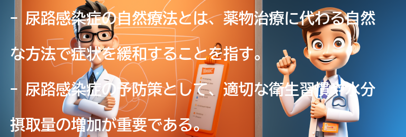 尿路感染症の自然療法や予防策についての要点まとめ