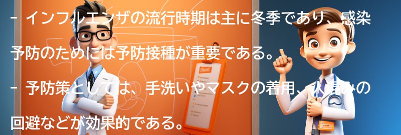 インフルエンザの流行時期と予防策の要点まとめ